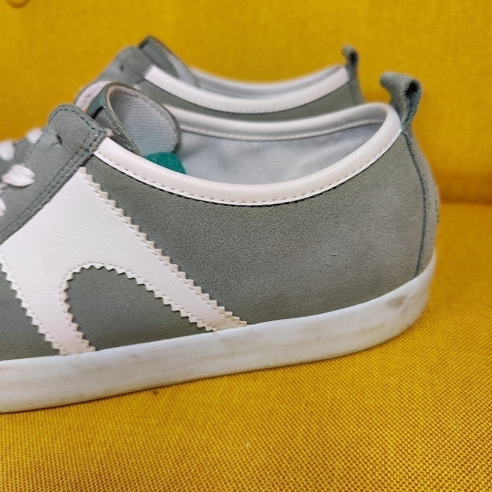 Camper Imar Copa Green White Suede Lace Up Euro Sneakers Women's Shoes Size 10 - Picture 6 of 10